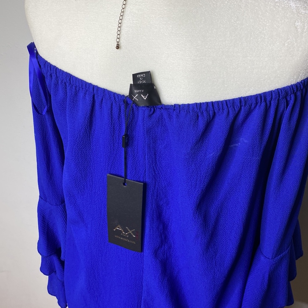 Blue off the shoulder dress - Picture 7 of 7